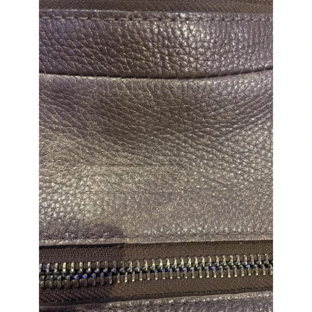 Coach Chelsea Metallic Mauve Leather Hobo Crossbody‎ Bag 17816 Purple Pewter